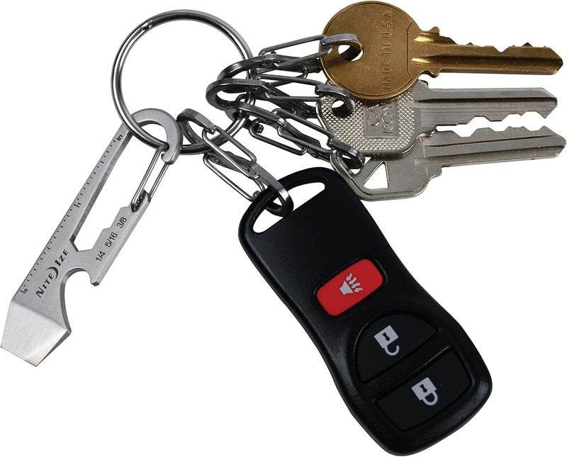 NiteIze Carabiner Key Clip,Silver,1-11/16 in - Image 5